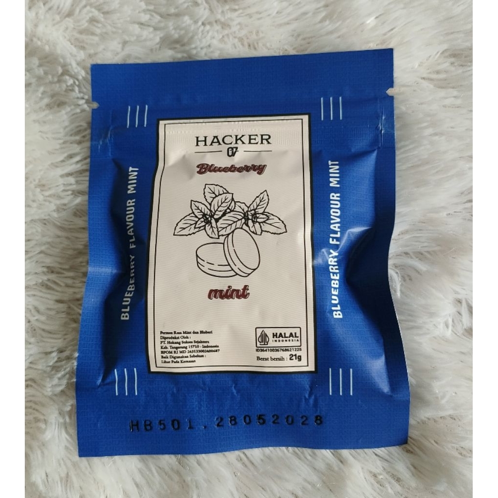 Permen Mint Hacker Rasa Buah-Buahan Sugar Free 21 gr