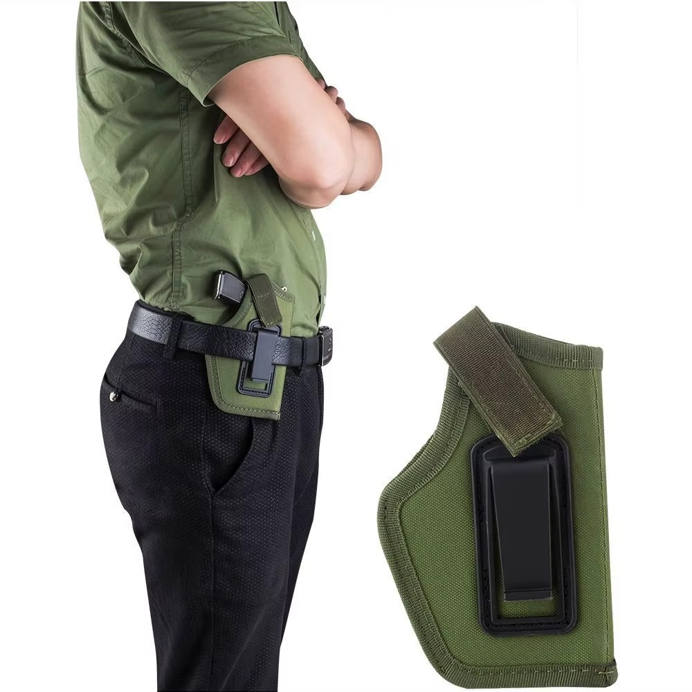 Holster Dalam IWB Kainengan Klip Logam di Sabuk