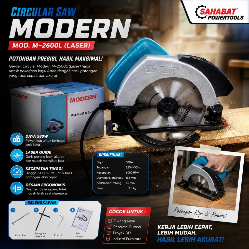 PROMO BERGARANSI CIRCULAR SAW ELLKA MESIN GERGAJI KAYU LISTRIK 7 INCH CIRCLE SAW Circular Saw mesin 