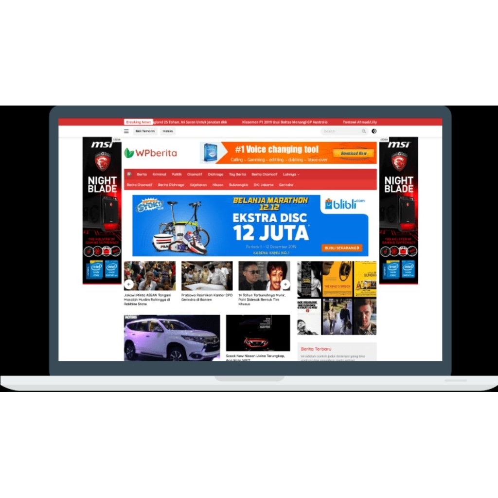 Wp Berita - Wordpress Theme