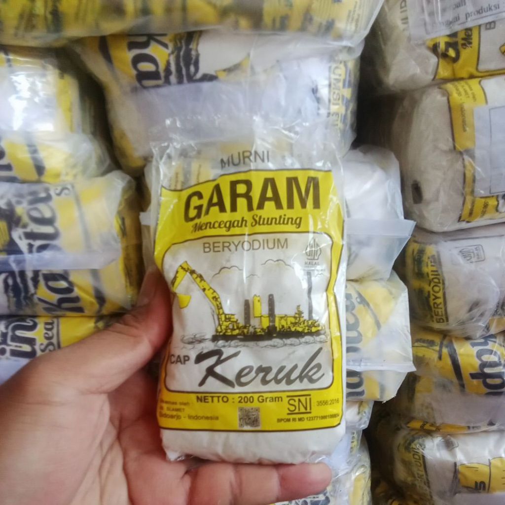 Garam Beryodium Cap Katak Boat 200 Gr - Garam Dapur Murni, Beryodium, Praktis untuk Masakan