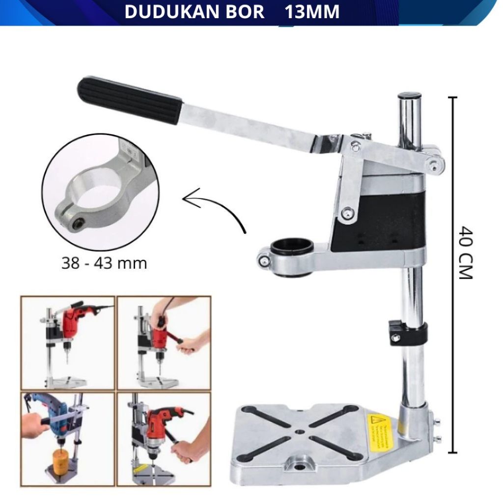 Drill Stand Dudukan Mesin Bor Tangan Listrik Menjadi Bor Duduk