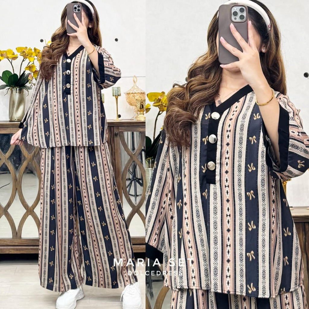 Daster Arab Dolce MARIA Setelan Celana Kulot Original