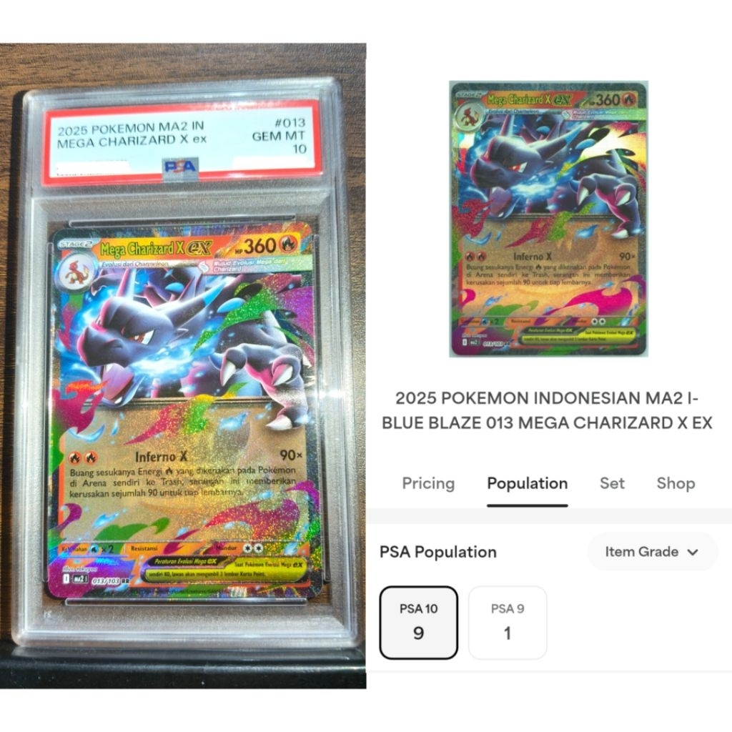 PSA pokemon charizard Indo