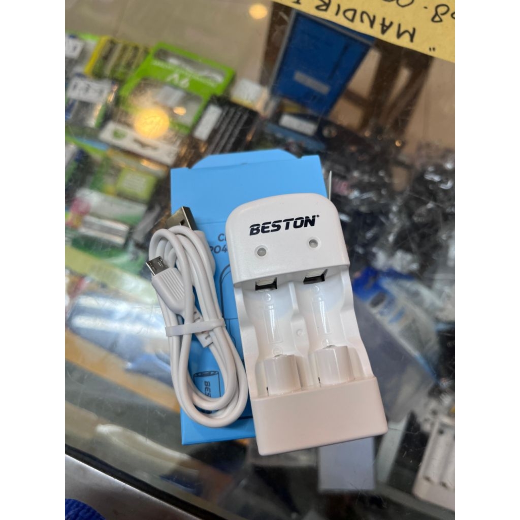 Charger Beston Untuk Baterai CR123/CR2 Kabel USB