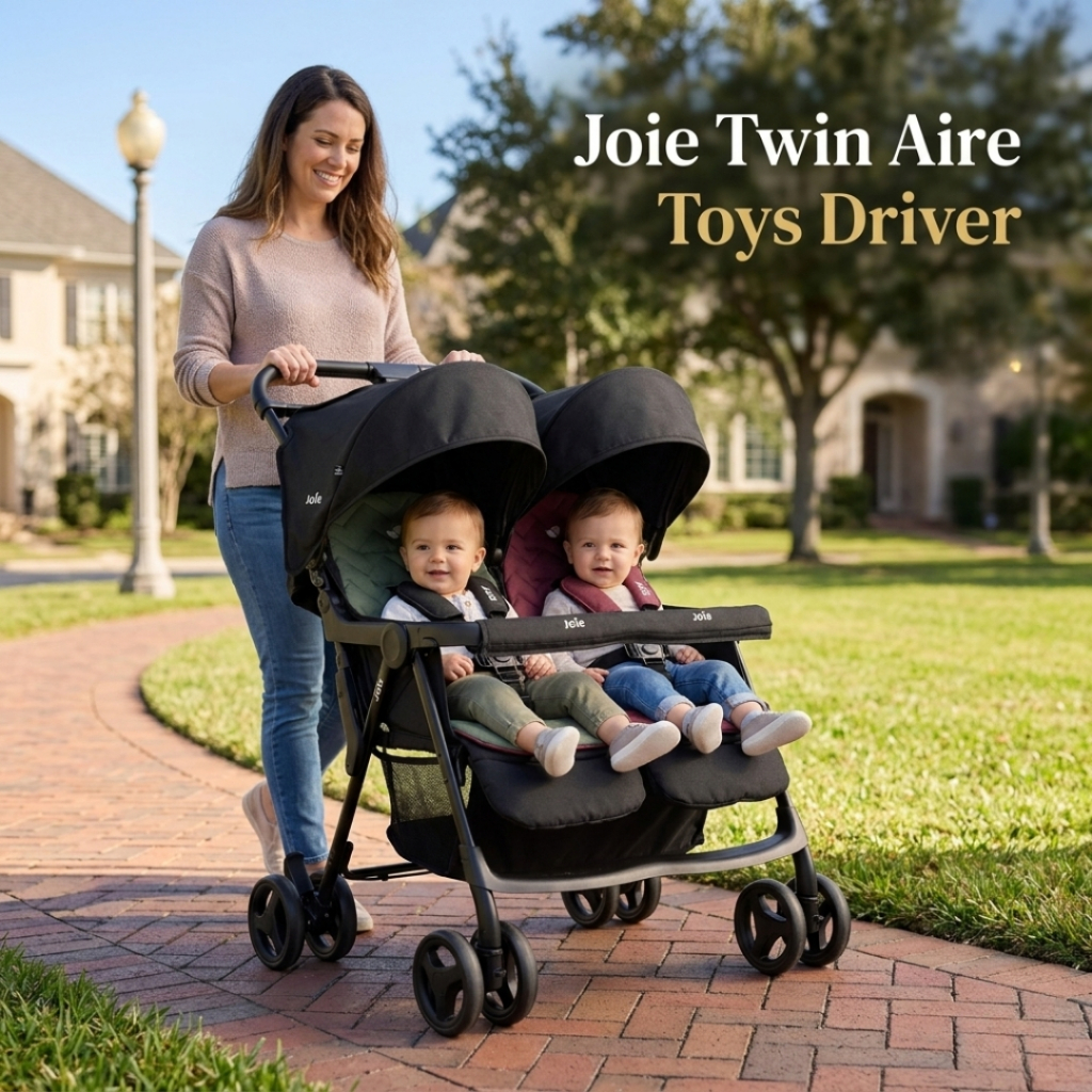 Stroller Bayi Lipat Travelling | Stroller Bayi Kembar 2 | Stroler Kembar 2 Bayi - Joie Twin Aire Toy