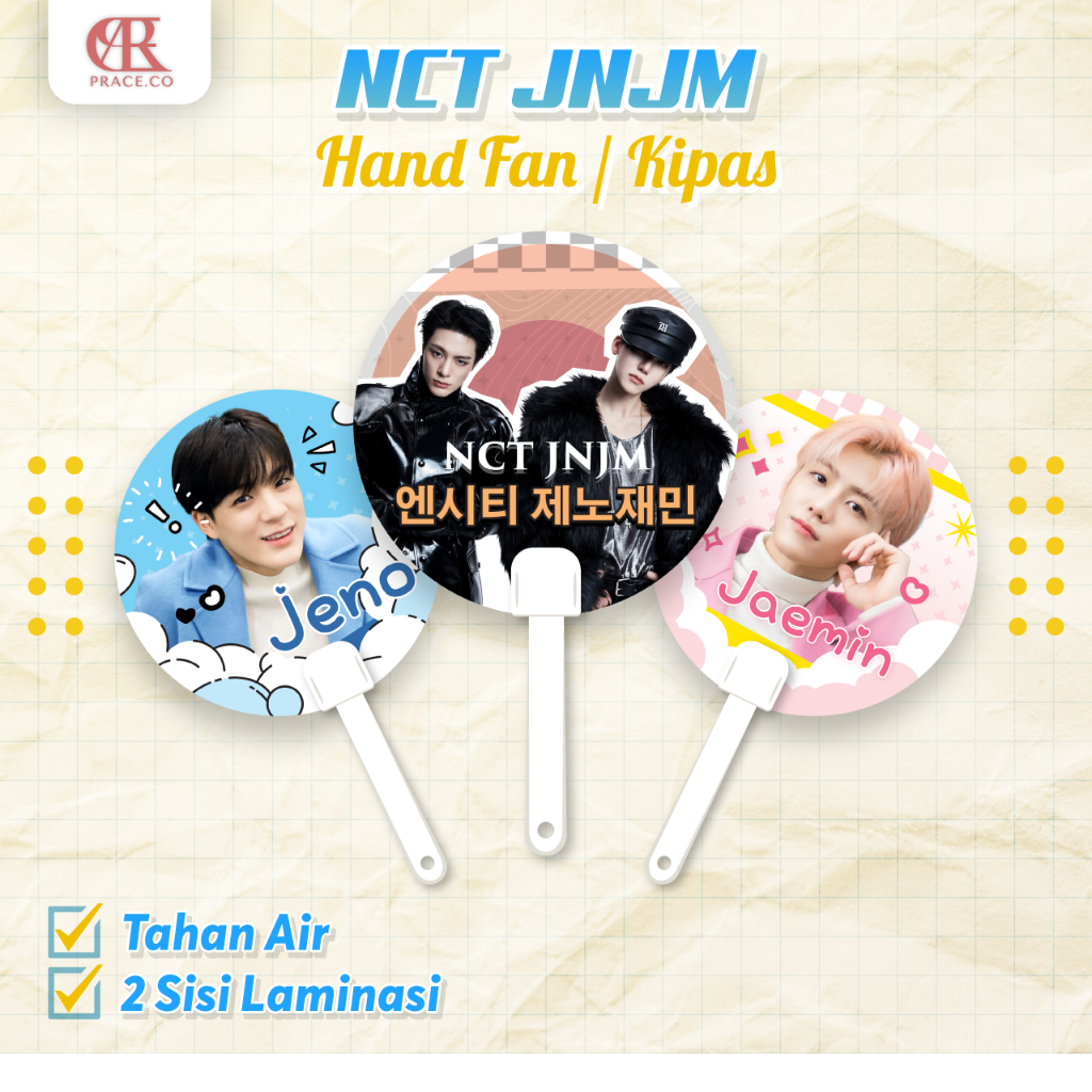 Kipas Tangan NCT JNJM | Merchandise Hand Fan / Kipas Souvenir NCT JNJM | Unofficial Merchandise / Un