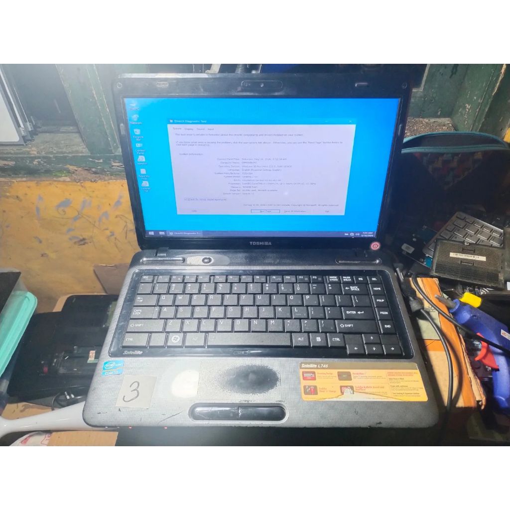 Laptop TOSHIBA Satellite L745 Processor intel Core i3-2350M
