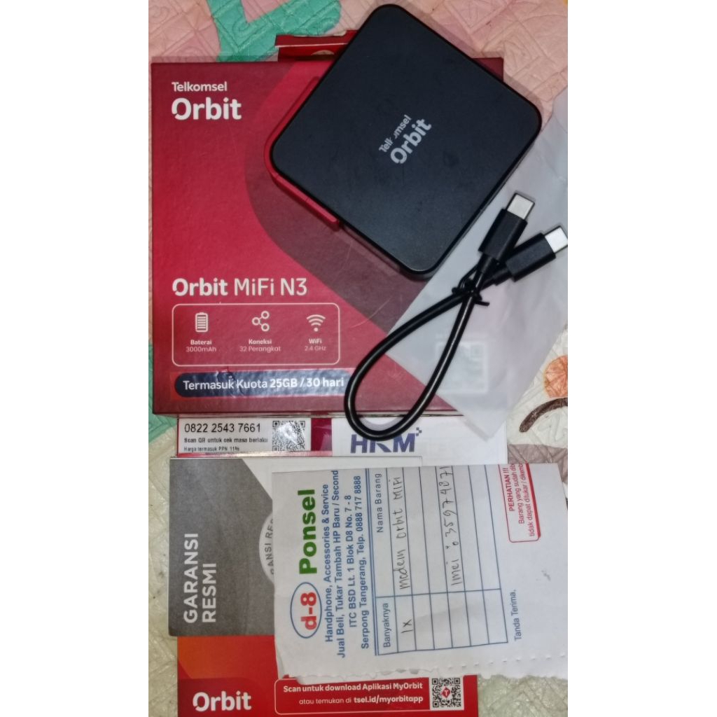 MODEM MIFI HKM M23 PRO 4G LTE ORBIT N3 WIFI6 AX BATRE 3000MAH SUDAH BYPASS BISA XL PRIO BISA SEMUA K