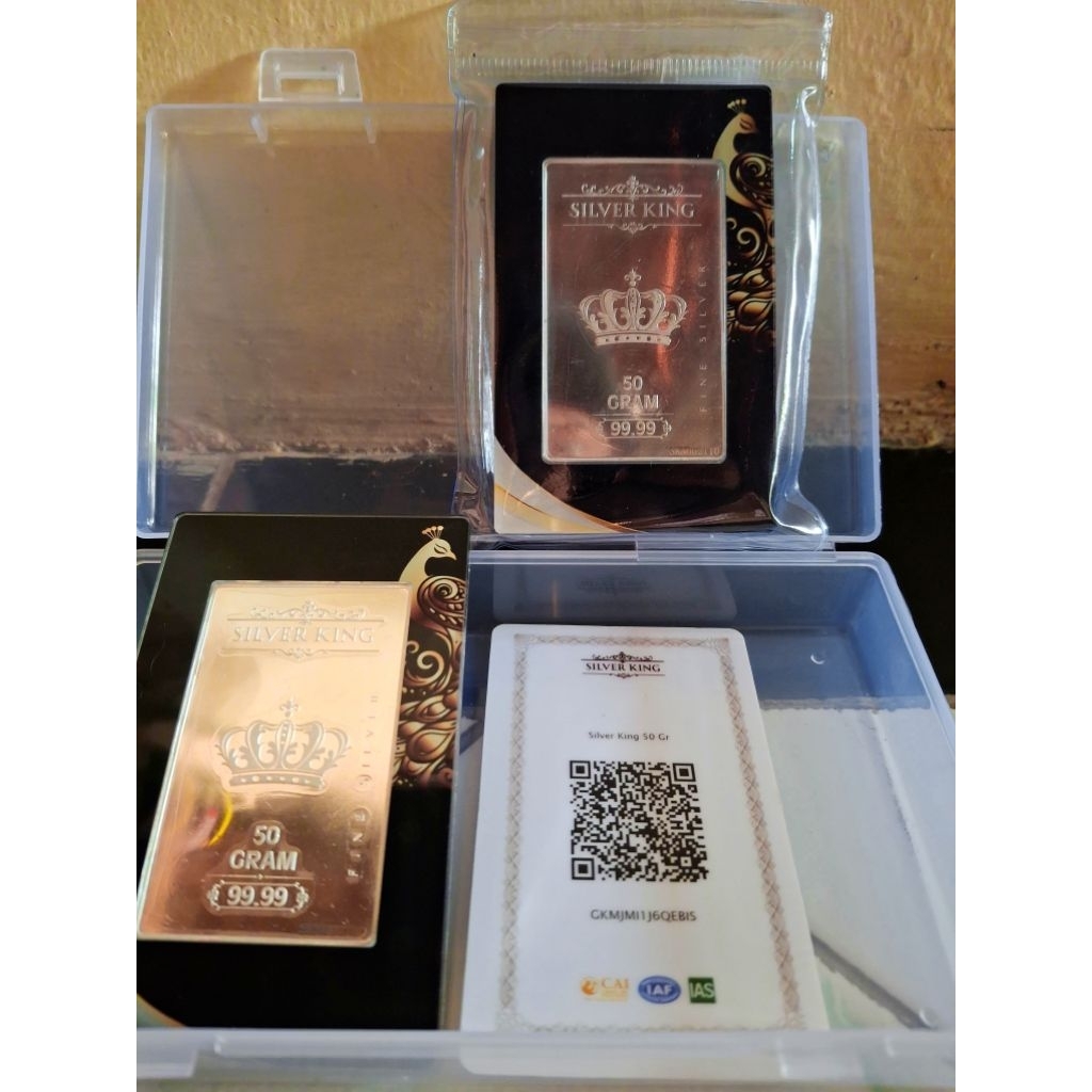 Ready Stok Perak 50 Gram Silverking Exclusive Fine Silver 99,99% ( ASLI )