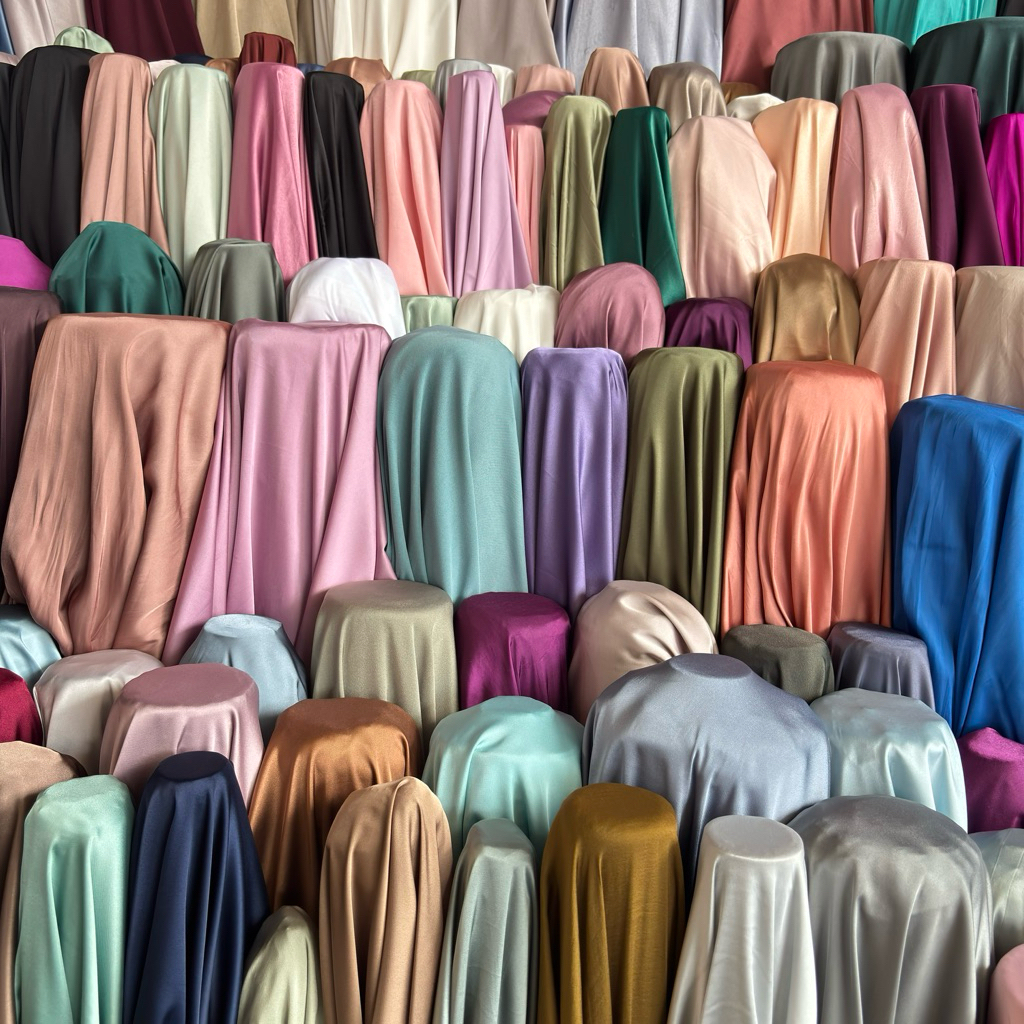 Kain Armany Silk Premium - Bahan Armany glossy dan Mewah (harga 0,5meter)