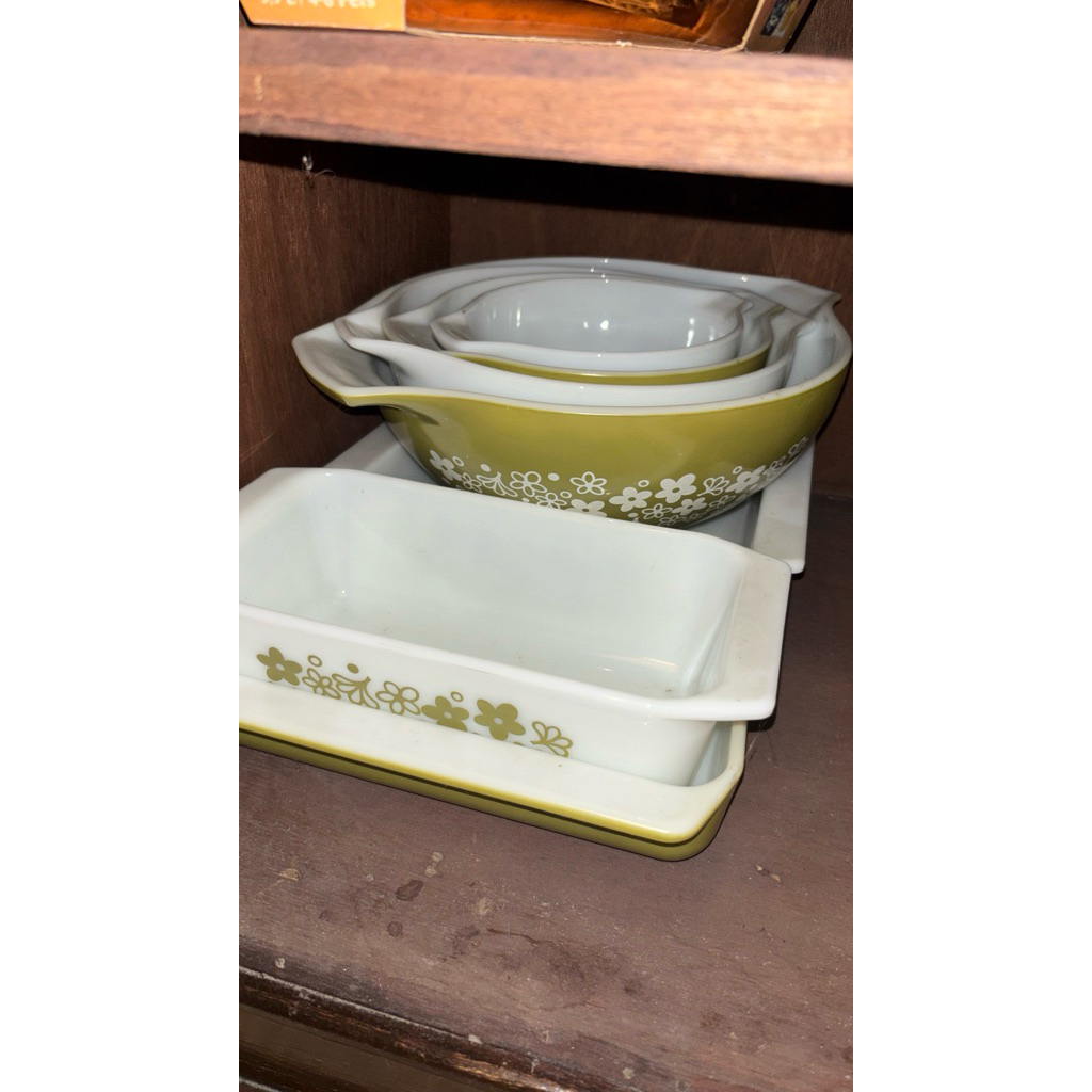 Pyrex set Hijau