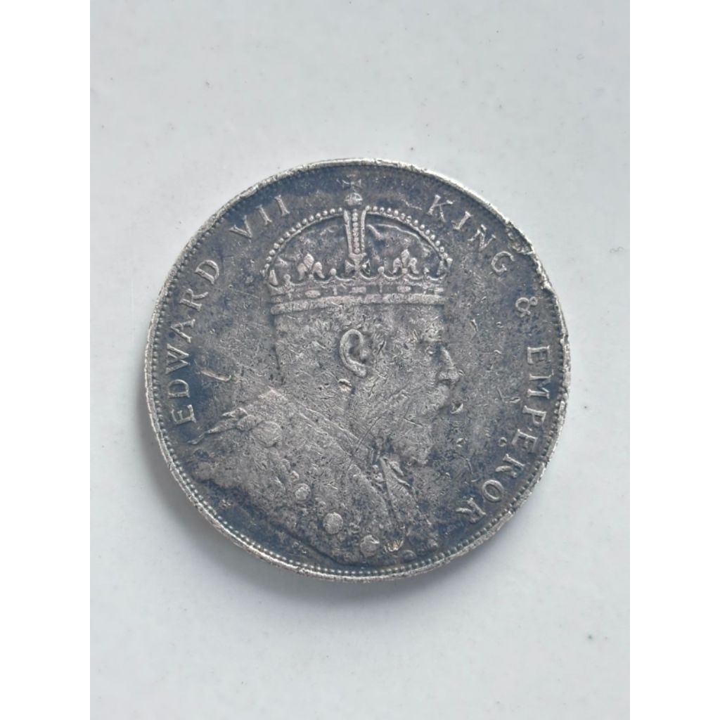 Koin Perak Kuno Asli || King Edward VII || One Dollar Straits Settlements 1907 || Perak Kuno Era Kol