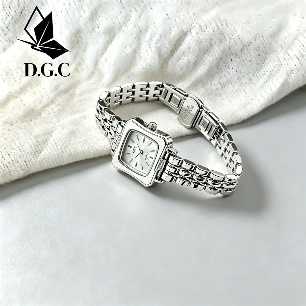 DGC 606027 Jam Tangan Wanita Dgc Kuarsa Stainless Tampilan Trendy Casual Gaya Klasik Elegan