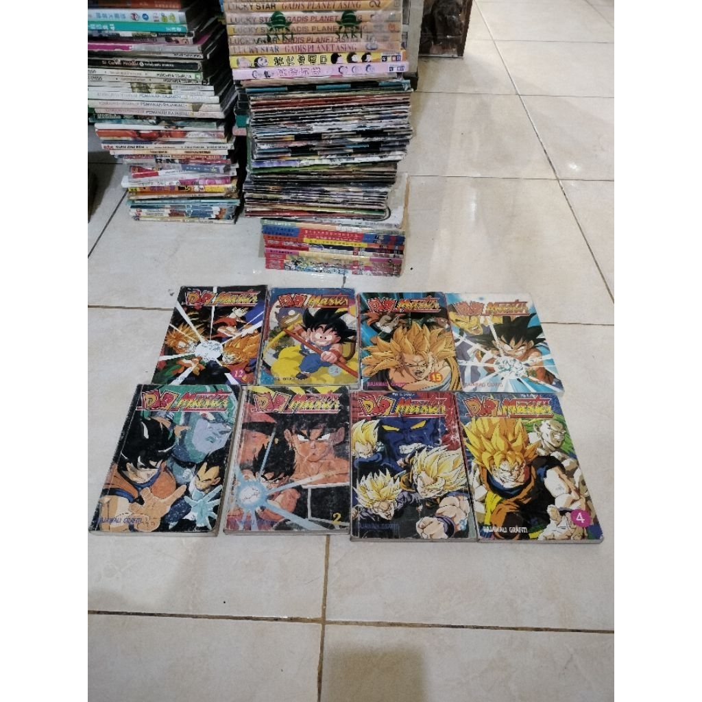 Komik Rajawali Grafiti - Akira Toriyama : Dragon Ball Master 1 2 3 4 12 14 15 16 (8 Komik)