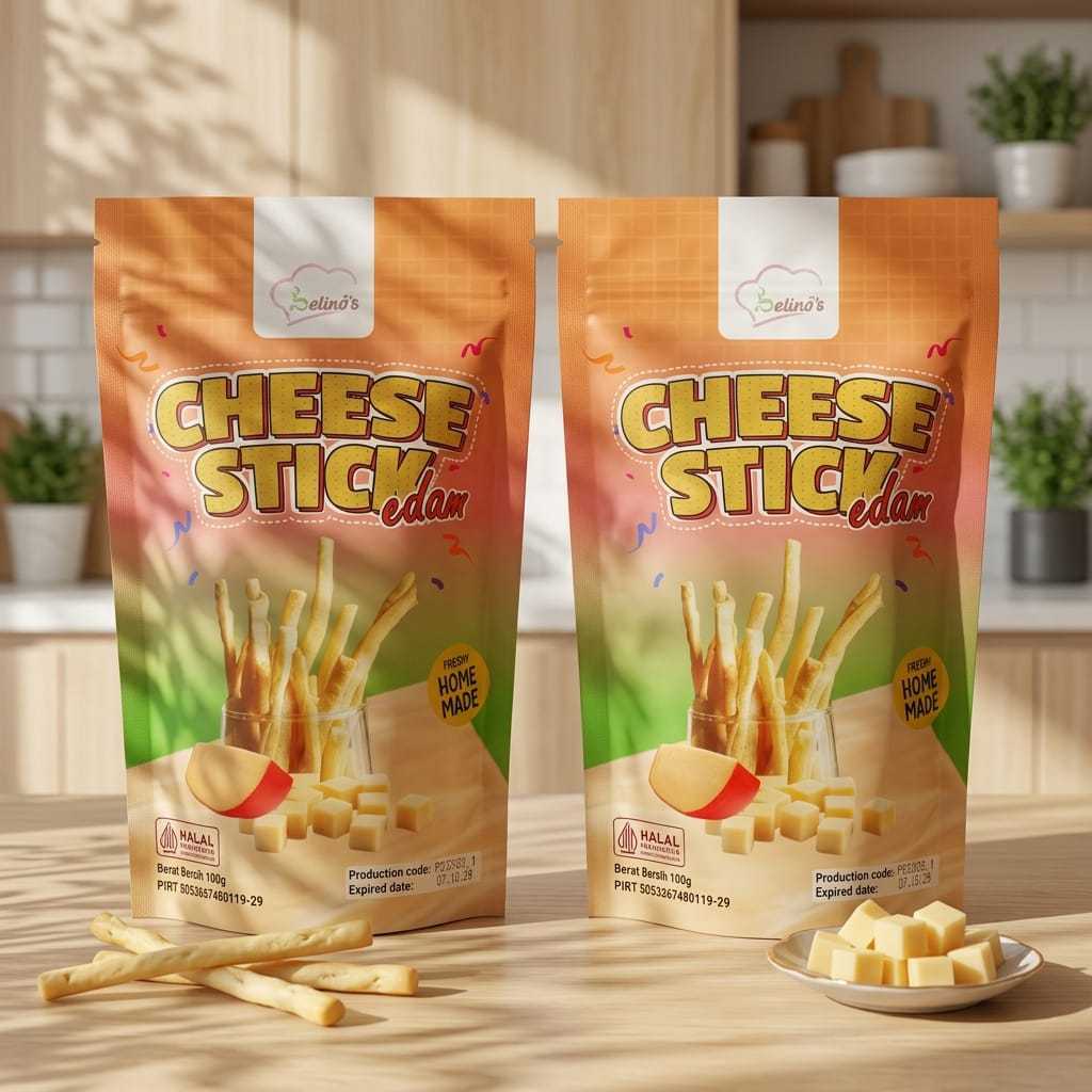 Batinos Pastry Cheese Stick Edam Kemasan Pouch 100g
