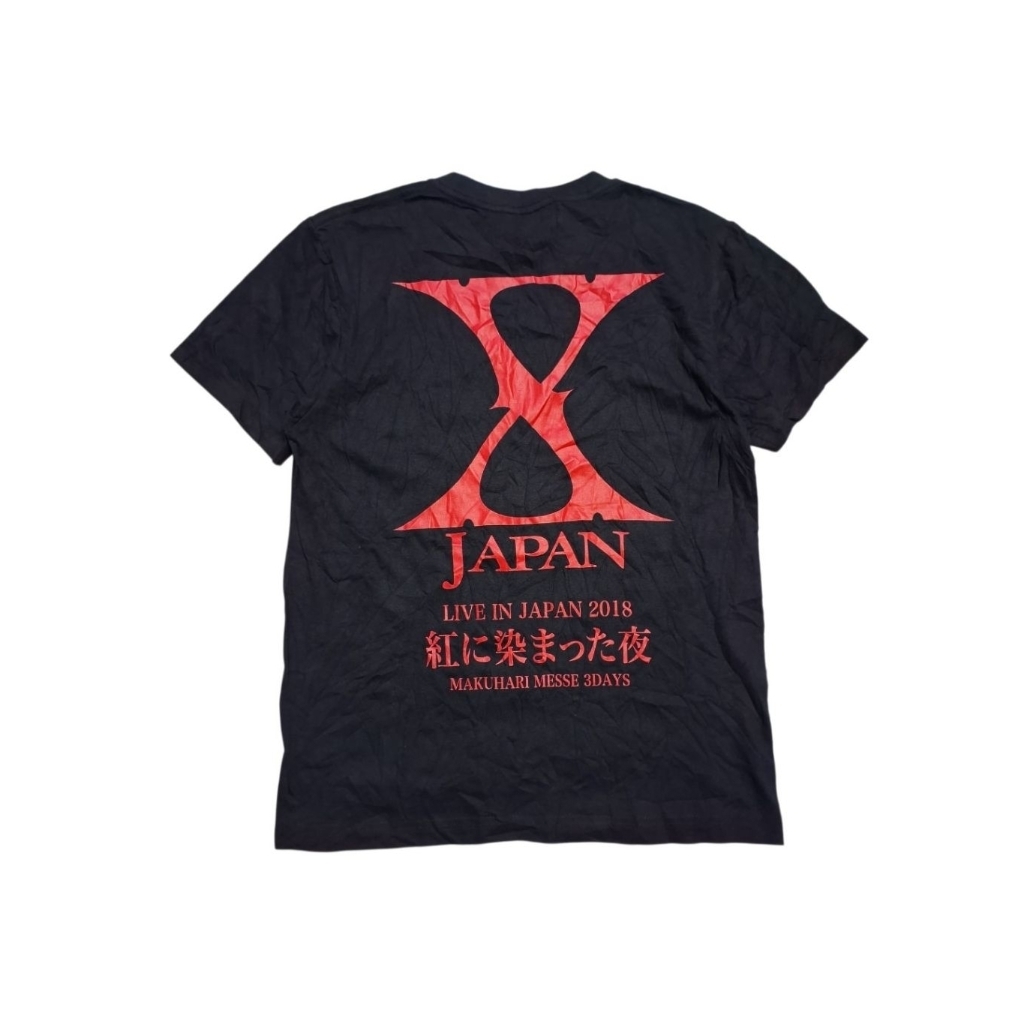 kaos oblong band x japan tpur 2018 mantap