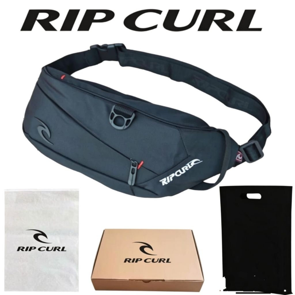 TAS RIPCURL TAS SELEMPANG RIPCURL WAISTBAG RIPCURL LOGO BESI