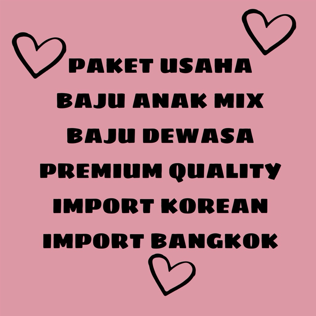 PAKET USAHA BAJU DEWASA DAN BAYI