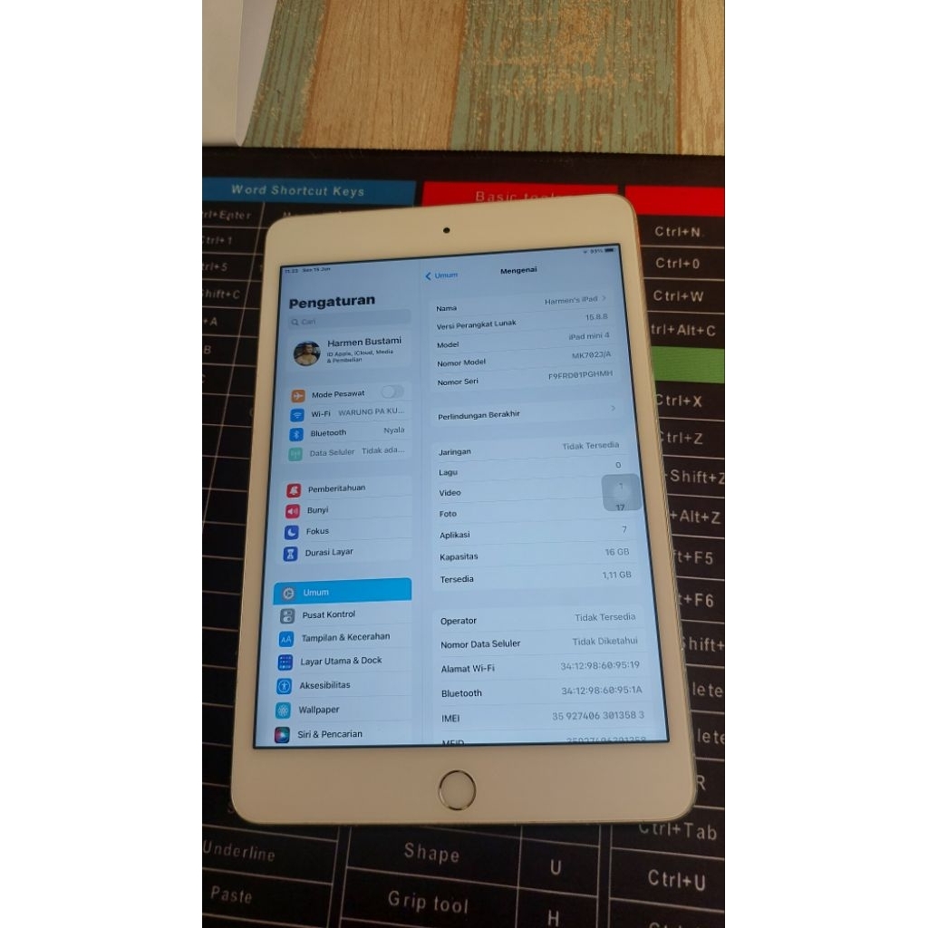 Ipad mini 4 16gb seken