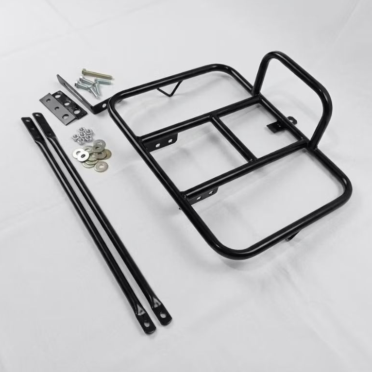 Keranjang Sepeda Depan Front track Hitam Glosy Universal MTB Federal Lipat Fixie Alas Kayu Premium T