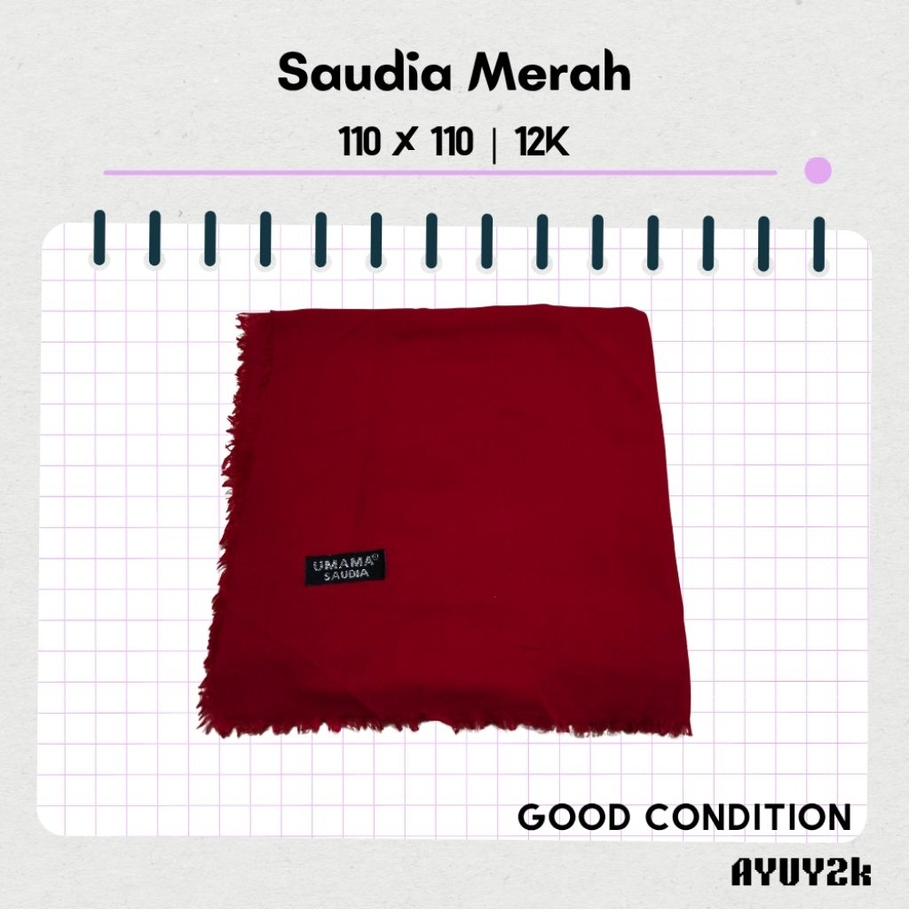 [PL] Saudia Rawis Merah Segi Empat Masih Bagus