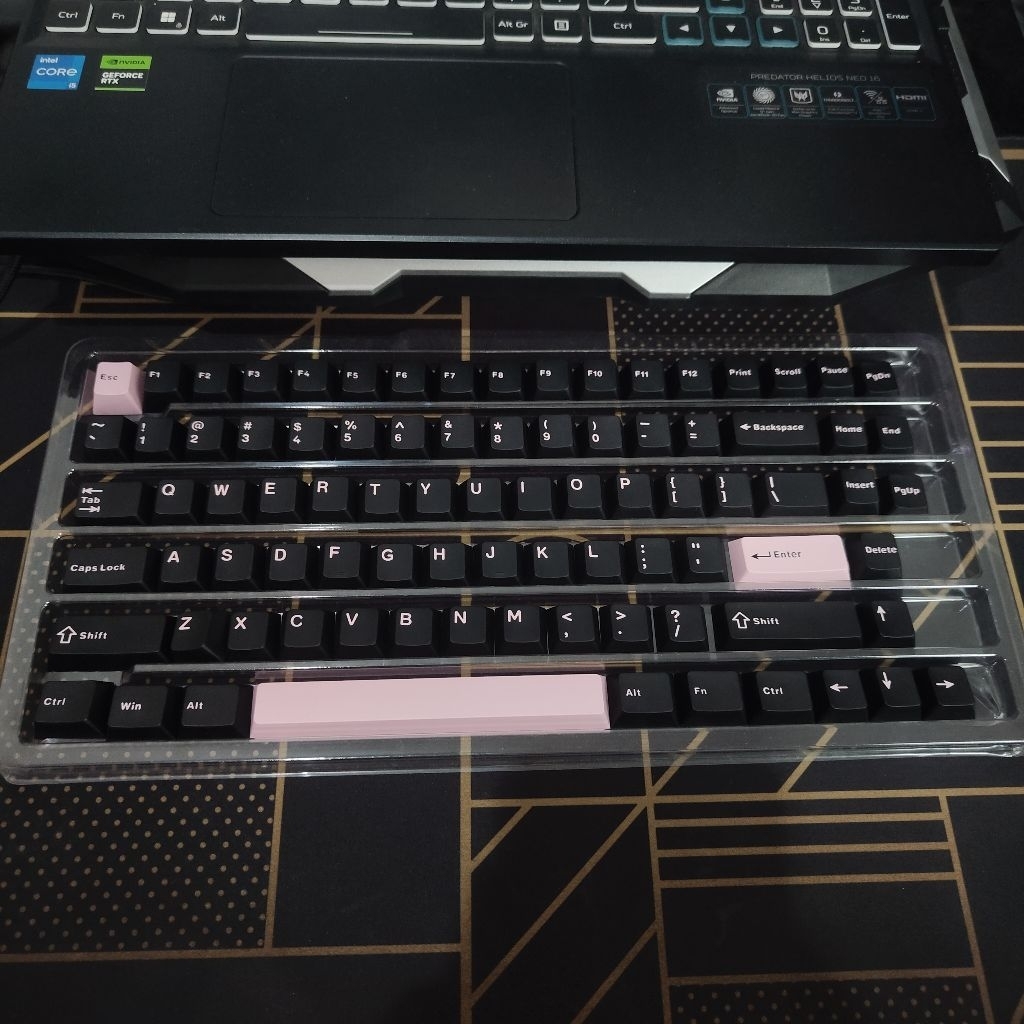 Keycaps Copotan Leobog HI86 SE - Black Pink
