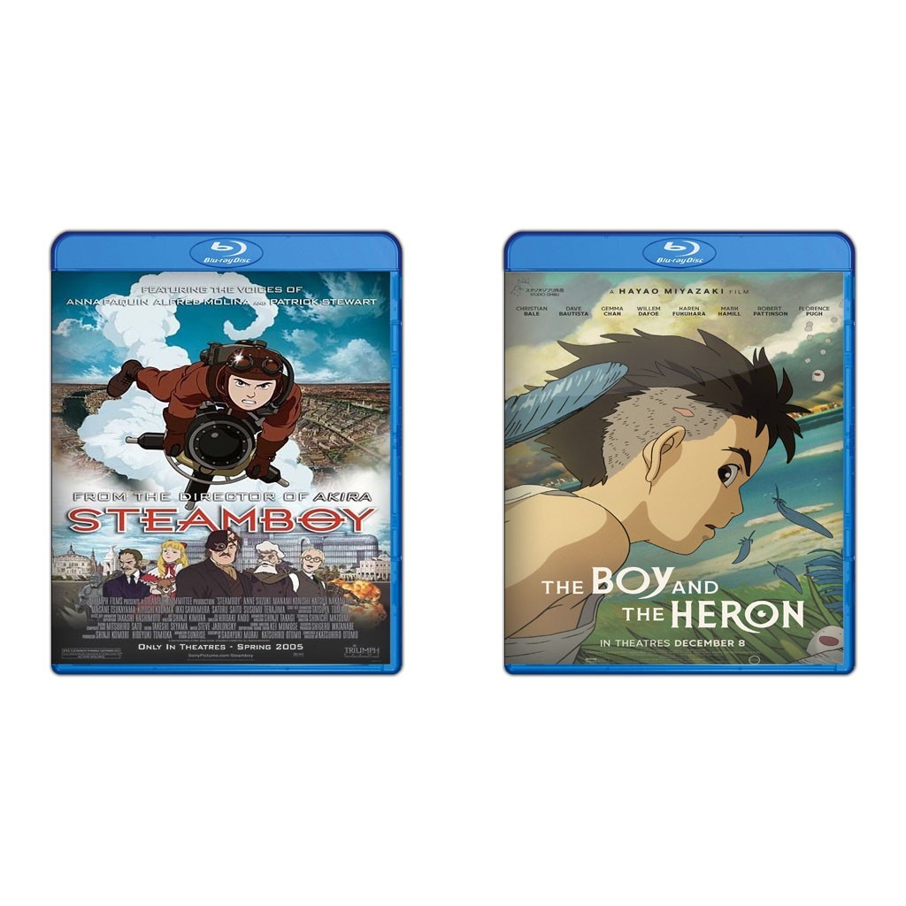 DVD Steamboy (2004) + DVD The Boy And The Heron (2023)
