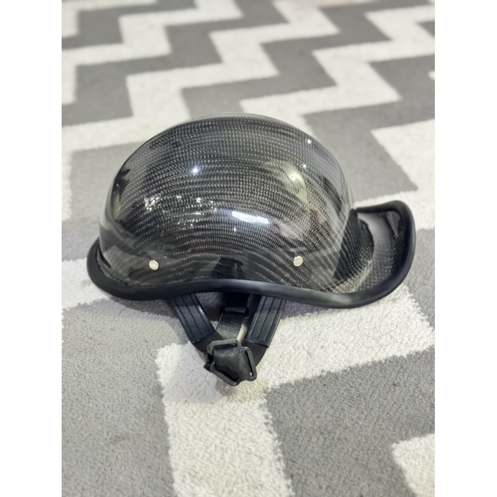 helm chip carbon harley davidson custom depan belakang cetok catok batok halface chooper