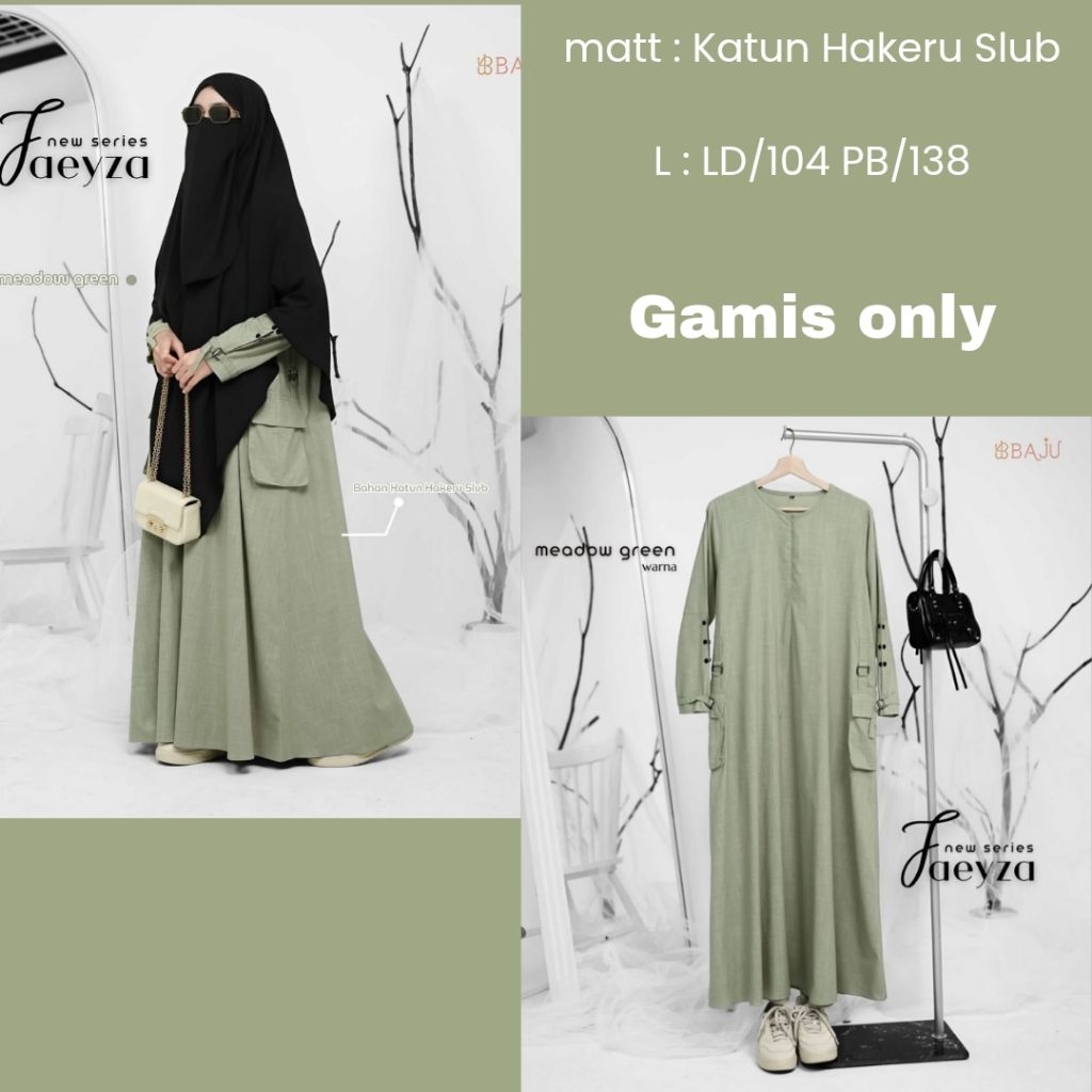 Gamis Syar'i by shazfa Faeyza, binar set fk | gamis casual & trendy | gamis set sp | gamis only | Sh