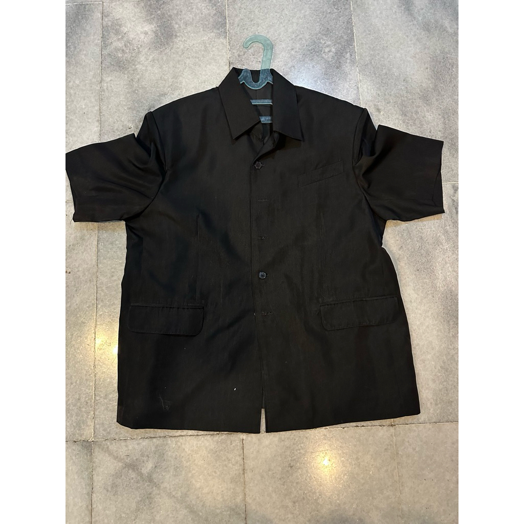 Jas Pria Atasan Hitam dan Biru Second mulus