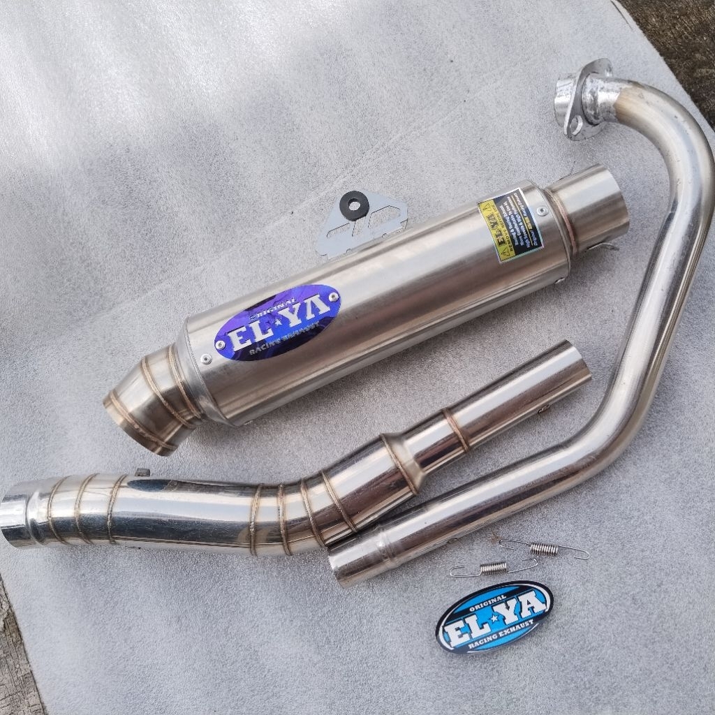 KNALPOT DOS KOMPETISI ORIGINAL ELYA PNP JUPITER MX OLD JUPITER MX NEW 135 MX KING KNALPOT CB GL TIGE