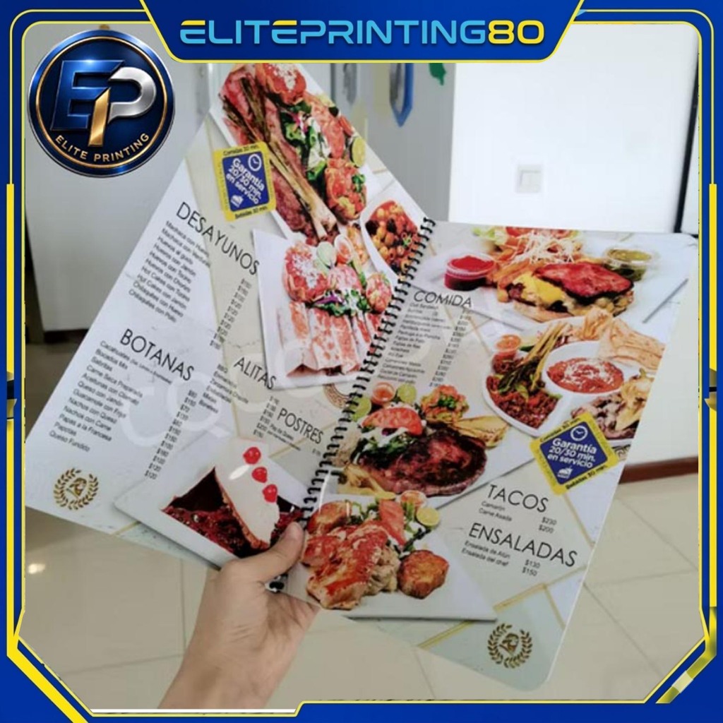 BUKU MENU JILID SPIRAL CUSTOM [UKURAN A4]