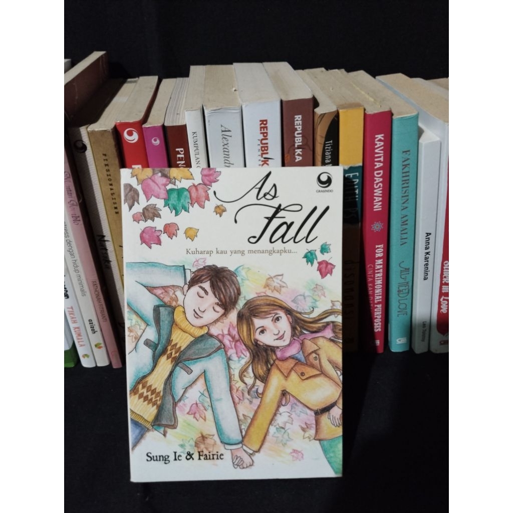 Novel As Fall - Sung Ie & Fairie | Novel Romance Korea Original Bekas | Gramedia
