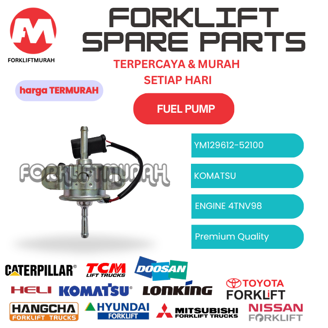 FUEL PUMP SPAREPART FORKLIFT KOMATSU YM129612-52100