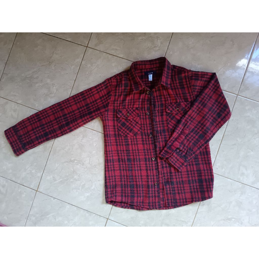 KEMEJA FLANEL ANAK COWOK (PRELOVED)