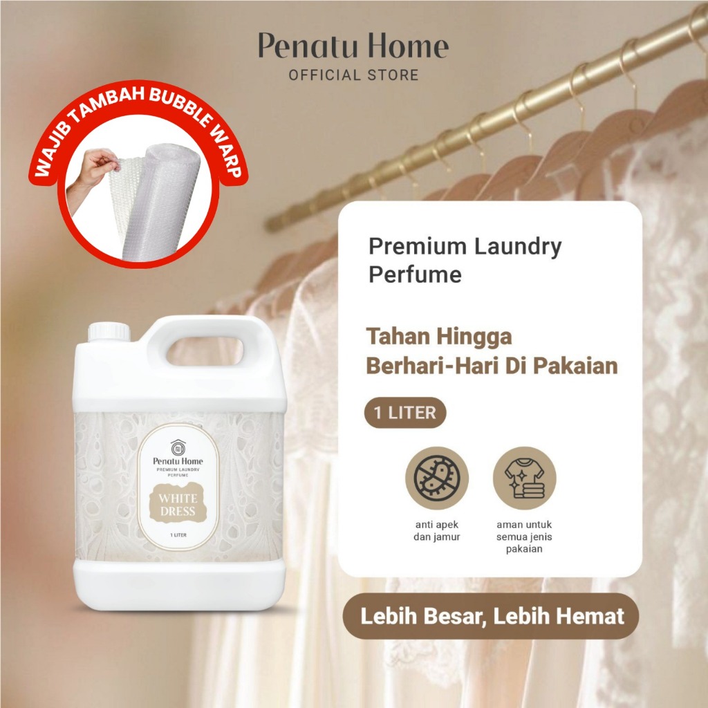 Parfum Laundry Premium Penatu Home - White Dress Jirigen 1000ML