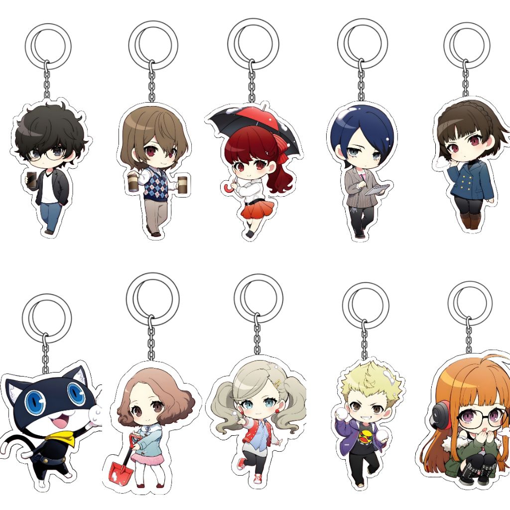 Persona 5 Keyring Acrylic/Gantungan Kunci Persona 5 Game