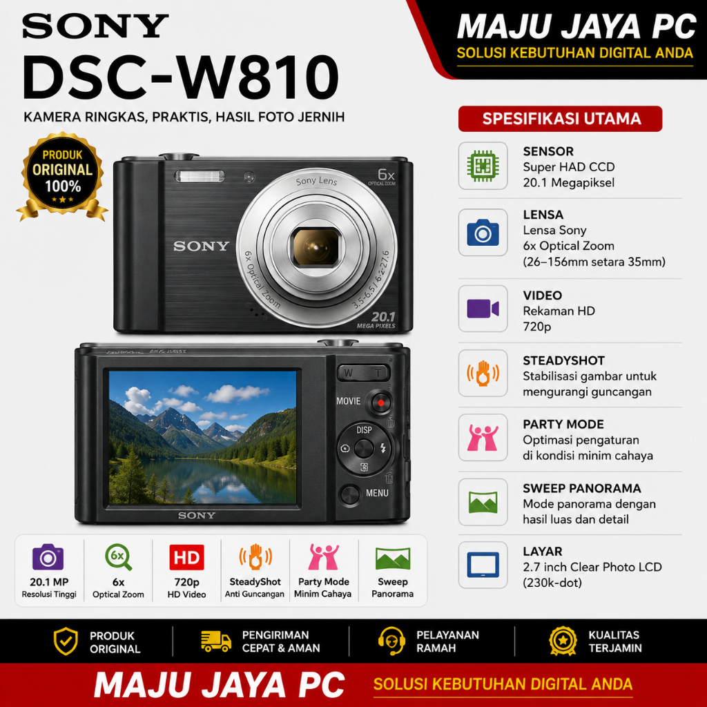 KAMERA POCKET SONY DSC W810  / SONY DSC W810 DIGITAL CAMERA POKET