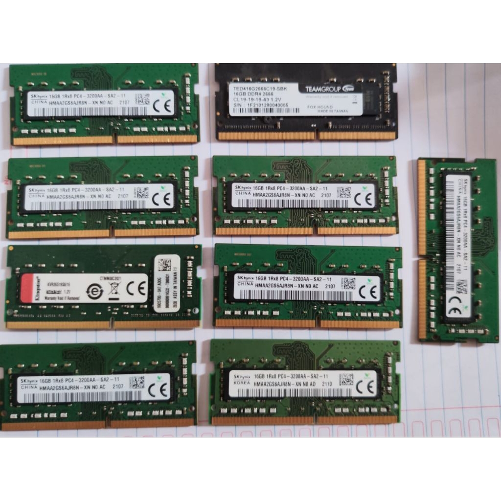 READY RAM SODIM 16 GB DDR4