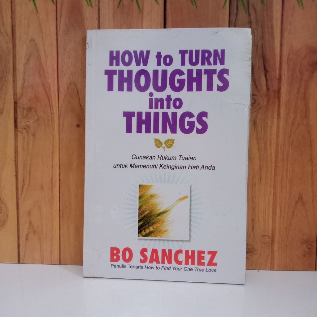 Buku How to Turn Thoughts into Things  Bo Sanchez Terjemahan Indonesia Buku spiritual