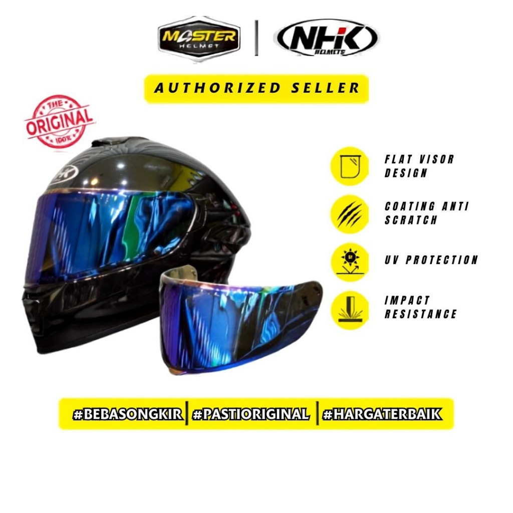 Kaca NHK Mark 1 | Flat Visor NHK Mark 1 NHK Full Face