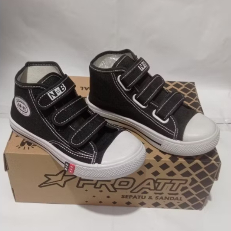 ZAHRANISTORE Sepatu Sekolah Sneakers Skate NB NewBest Perekat Velcro Hi Lo Tinggi Both Pendek Unisex