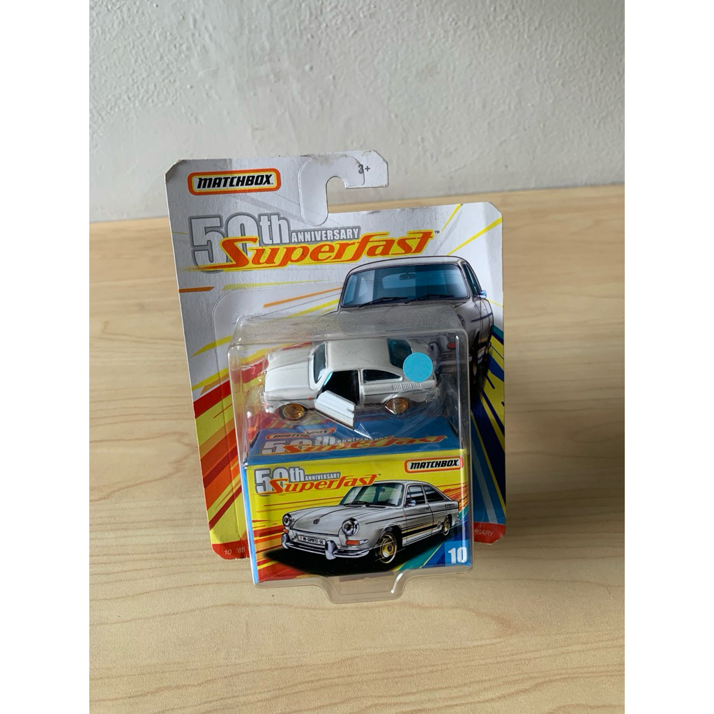 matchbox 65 volkswagen type 3 fastback putih