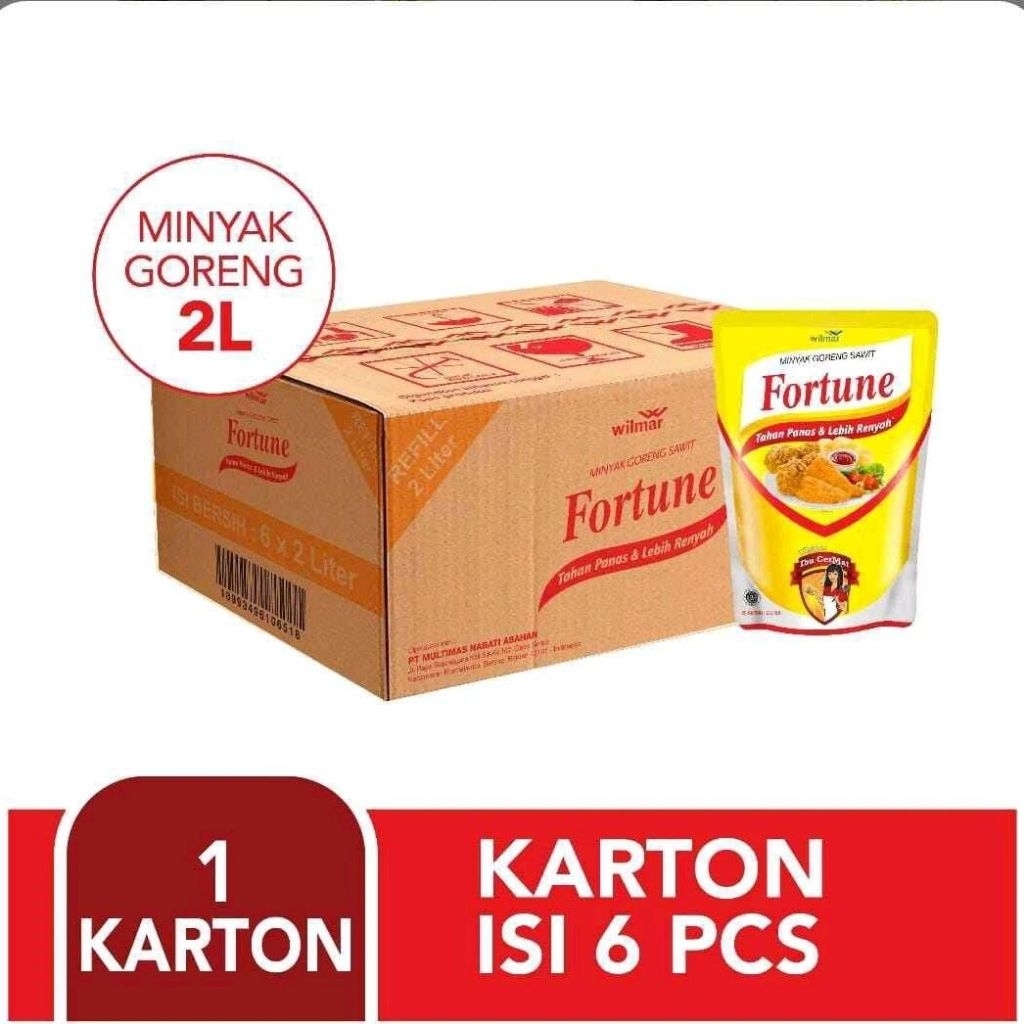 Minyak Fortune 2L isi 6 1 Dus