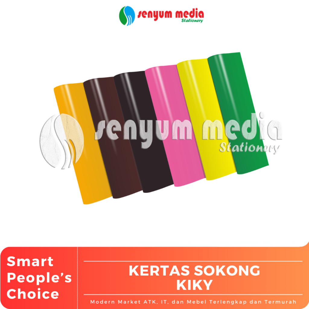 Kertas Kado Polos KIKY / Kertas Sokong Glossy (1 Lembar) (S:PCS)