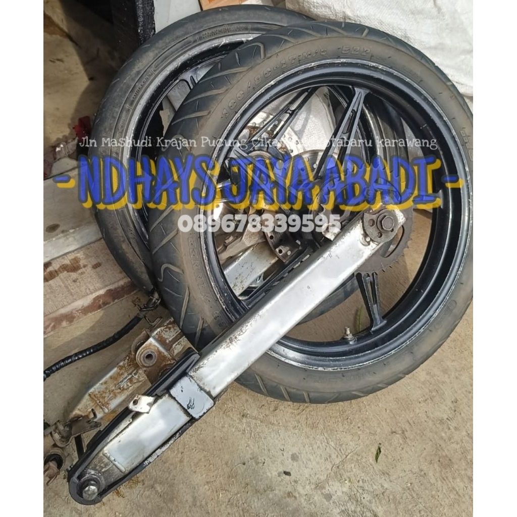 KAKI-KAKI AREM SET VELG DEPAN BELAKANG MX NEW 135 PNP MX OLD SECOND ORIGINAL