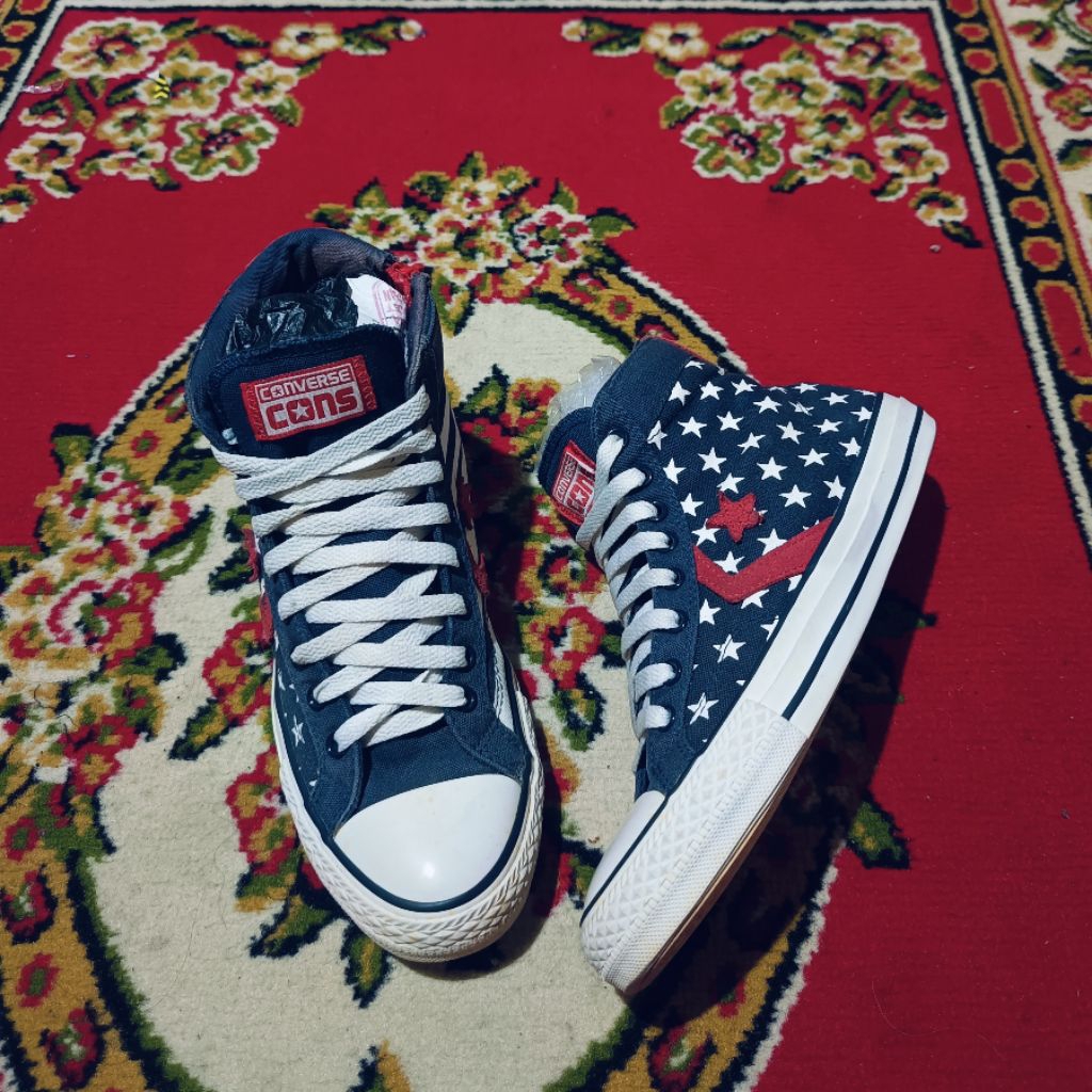 SALE 41-42 CONVERSE ALL STAR PRO ZIPPER HIGH MIX PANEL VERY RARE dan LANGKA ORIGINAL