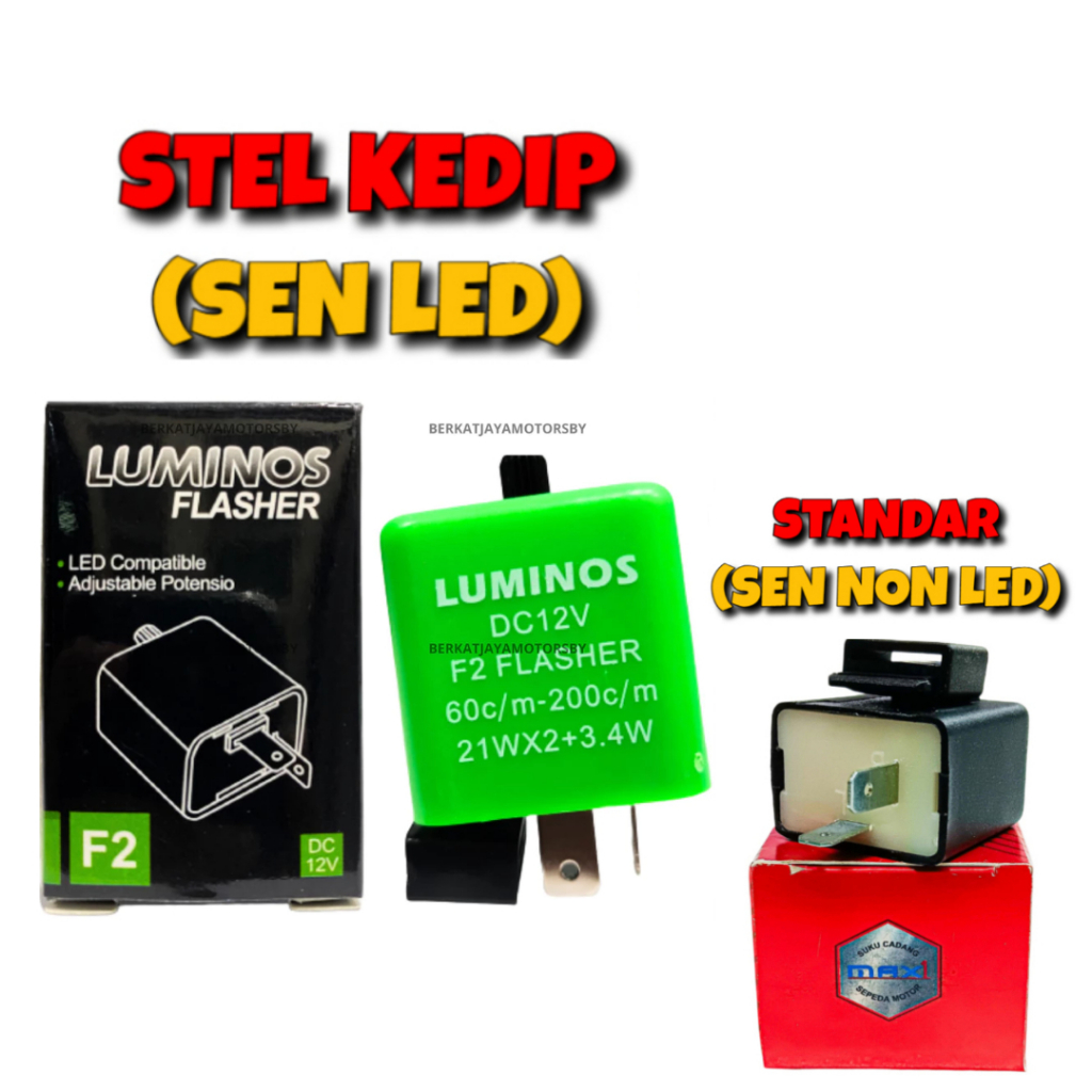 FLASHER FLASER FLESER / TOMSOL / LAMPU SEN SEIN / RITING RETENG LED / UNIVERSAL STANDAR STELAN KEDIP