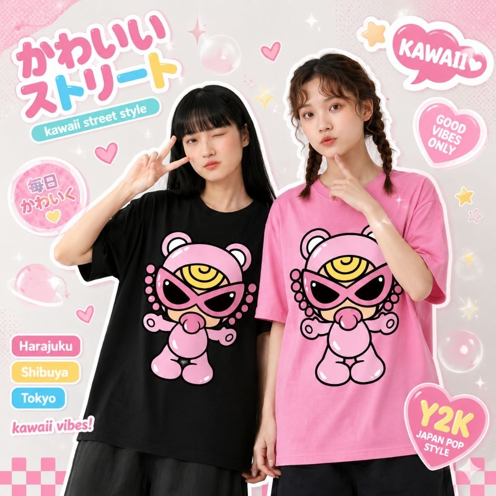 MK HYSTERIC MINI Kaos Soft Katun Premium, Kaos Anak Dewasa  Oversize Mom and Kids Set Couple Family